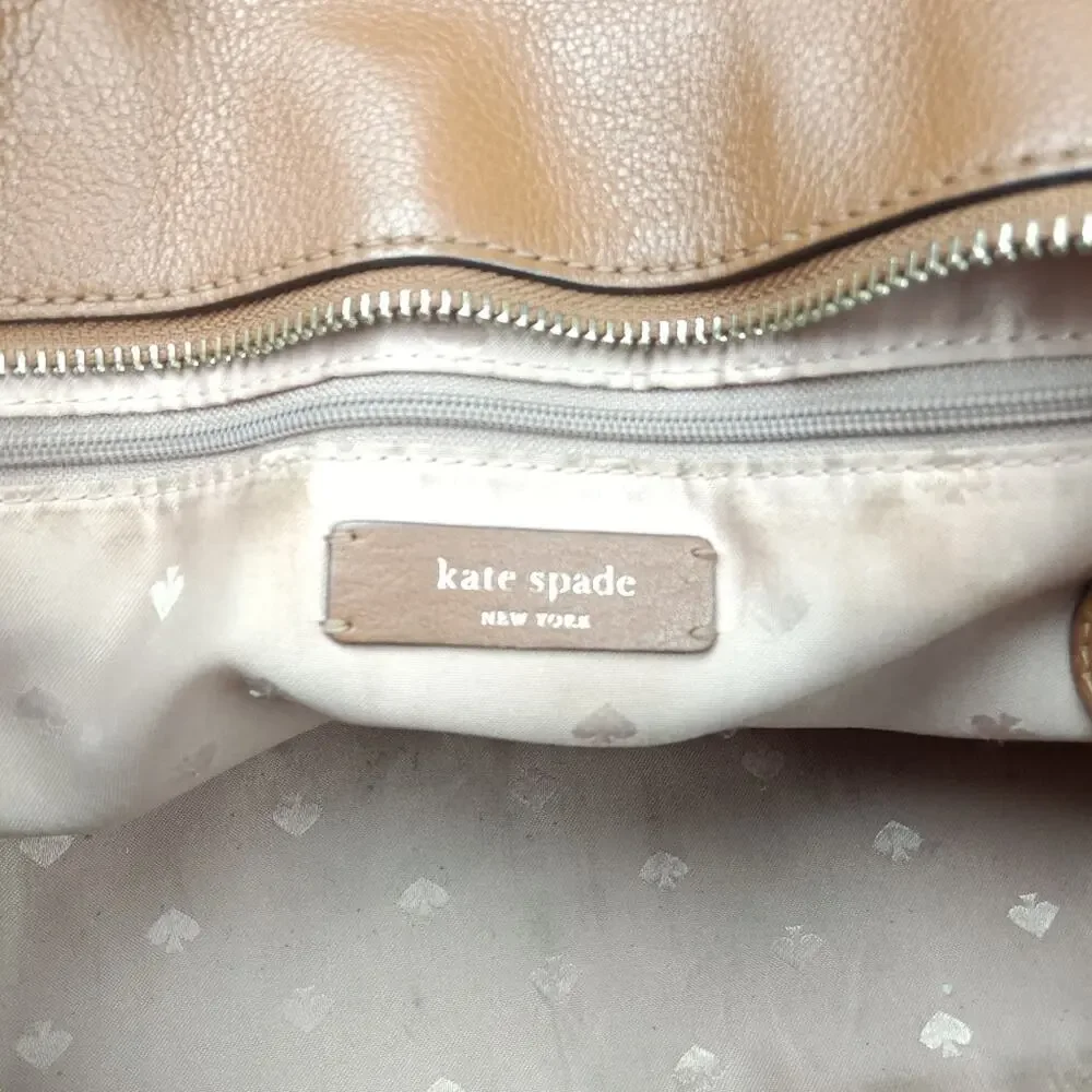 Kate Spade Jackson Camel Brown Medium Satchel Bag Purse Handbag